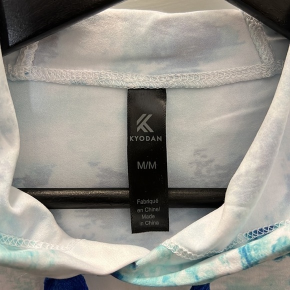 Kyodan Tie Dye Printed Moss Jersey Hoodie - Picture 3 of 6